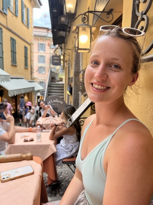 Michal in an Italian street